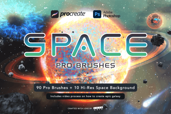 Download Space Pro Galaxy Brushes - Brushes Collection