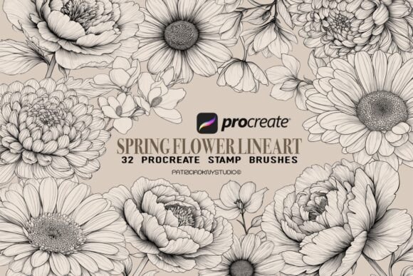 Download Procreate Flower Stamp Brushes - Brushes Collection