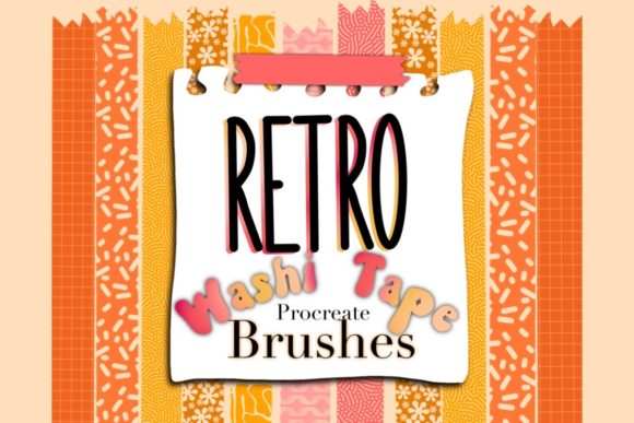 Download Procreate Washi Tape Brushes Paper Stamp - Brushes Collection