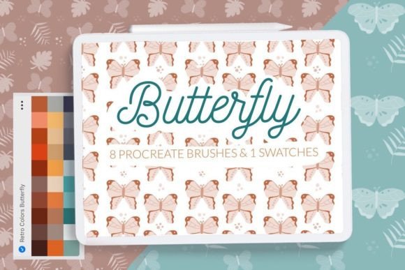 Download Butterfly Pattern Background Brushes - Brushes Collection