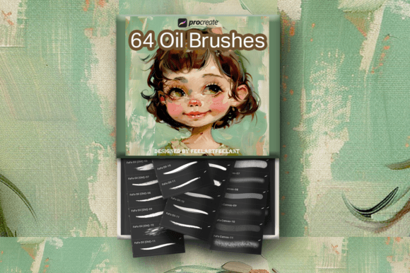 Download 64 Oil Brushes for Procreate - Brushes Collection