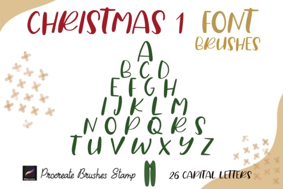 Download Procreate Brushes Stamp Christmas 1 Font - Font Collection