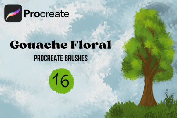 Download Gouache Floral Procreate Brushes - Brushes Collection