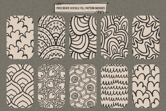 Download Doodlefill Procreate Pattern Brushes - Brushes Collection