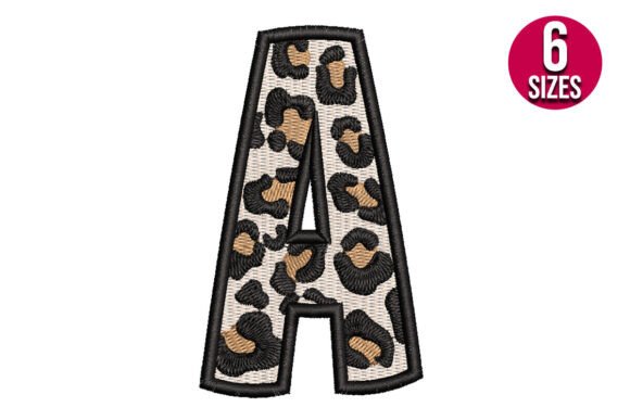 Download Leopard Print Alphabet Font Letter a - Font Collection
