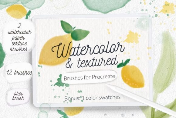 Download Watercolor Texture Procreate Brushes - Brushes Collection