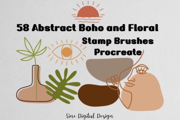 Download Boho and Floral Stamp Brushes Procreate - Brushes Collection