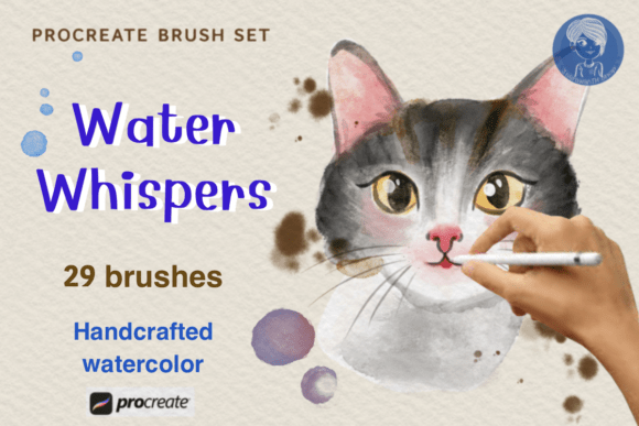 Download Water Whispers Watercolor Brushes - Brushes Collection