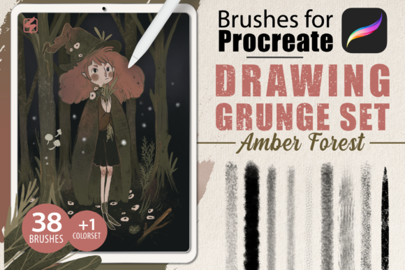 Download Procreate - Drawing Grunge Brushes - Brushes Collection