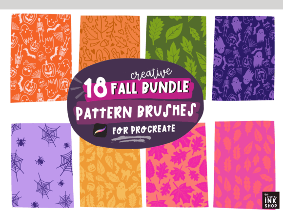 Download Seamless Fall Pattern Procreate Brushes - Brushes Collection