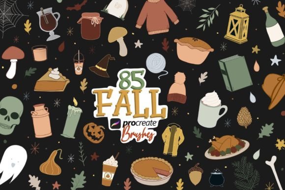 Download Procreate Fall Doodle Brushes - Brushes Collection