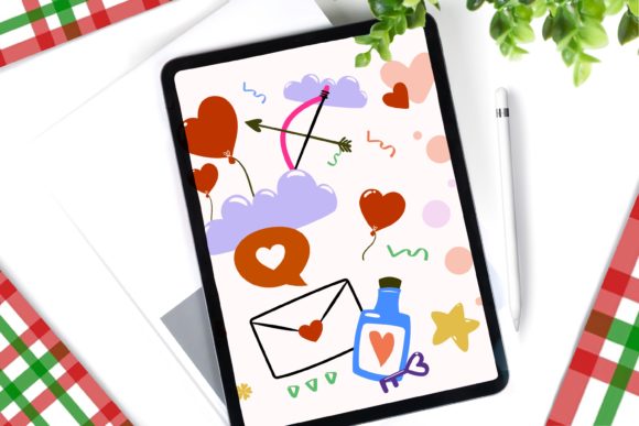 Download Heart Cute Stamps Brushes for Procreate - Brushes Collection