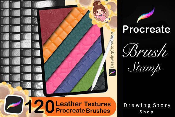Download 120 Procreate Leather Textures Brushes - Brushes Collection