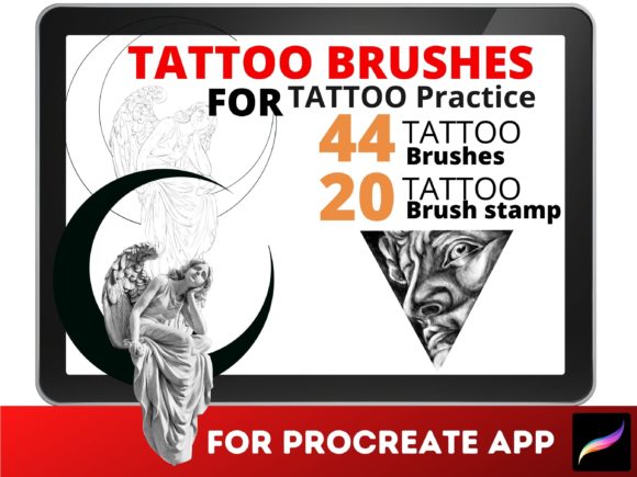 Download Tattoo Brushes Roman Tattoo Stencil - Brushes Collection