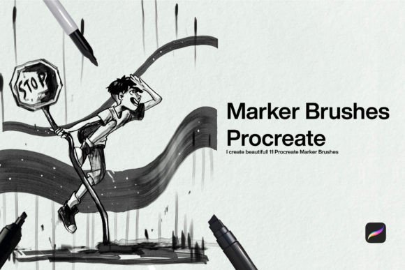 Download 10 Marker Brushes Procreate - Brushes Collection
