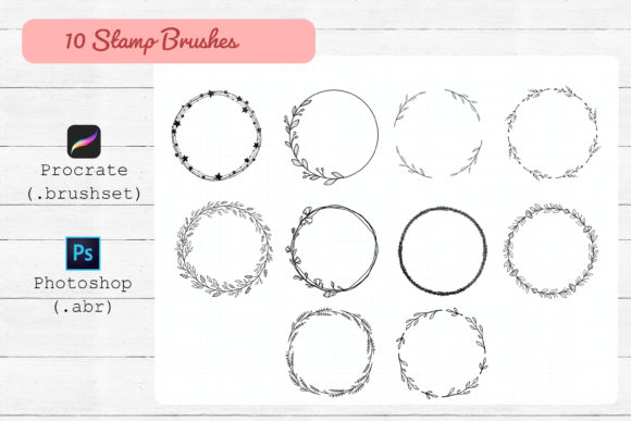 Download Procreate and Photoshop Stamp Brushes. - Brushes Collection