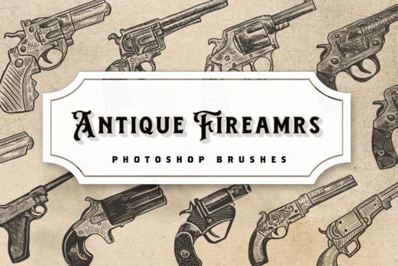 Download Antique Firearms Photoshop Brushes - Brushes Collection