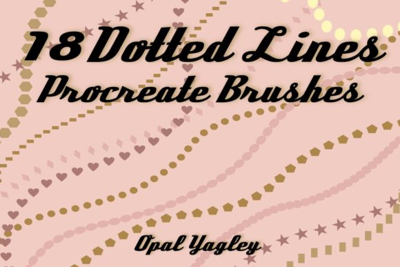 Download 18 Dotted Line Procreate Brushes - Brushes Collection