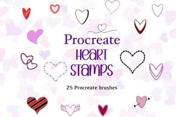 Download Procreate Brushes- Heart Stamp Brushes - Brushes Collection