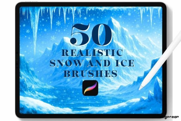 Download Snow and Ice Procreate Brushes - Brushes Collection
