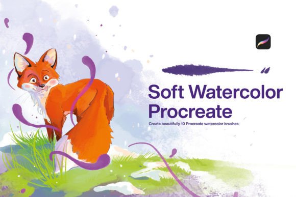 Download 10 Soft Watercolor Brushes Procreate - Brushes Collection