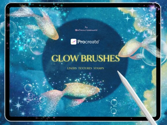 Download Sparkle Glow Procreate Brushes - Brushes Collection
