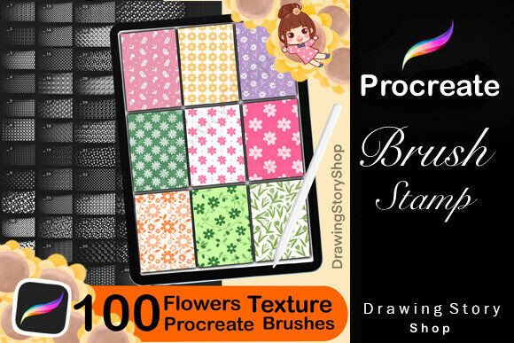 Download 100 Flower Patterns Procreate Brushes - Brushes Collection
