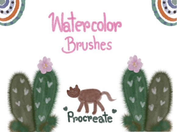 Download 65 Watercolor Brushes ( Procreate ) - Brushes Collection