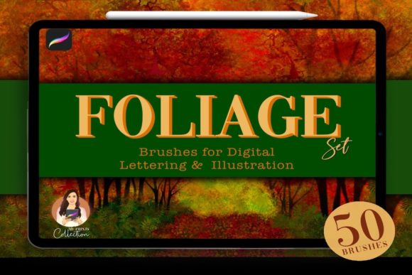 Download Foliage Procreate Brush Set | 50 Brushes - Brushes Collection