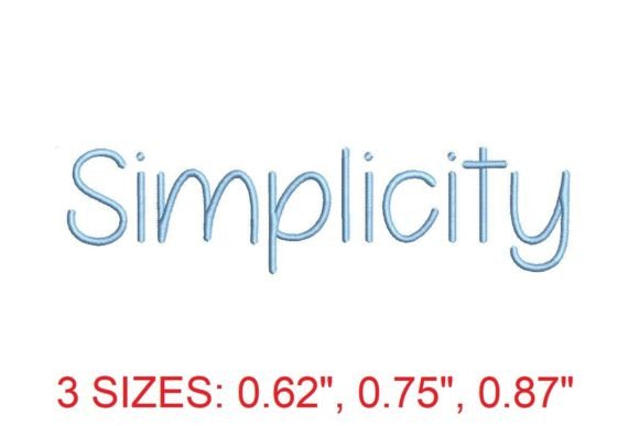 Download Simplicity Embroidery Font - Font Collection