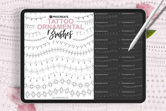 Download Procreate - Ornamental Tattoo Brushes - Brushes Collection