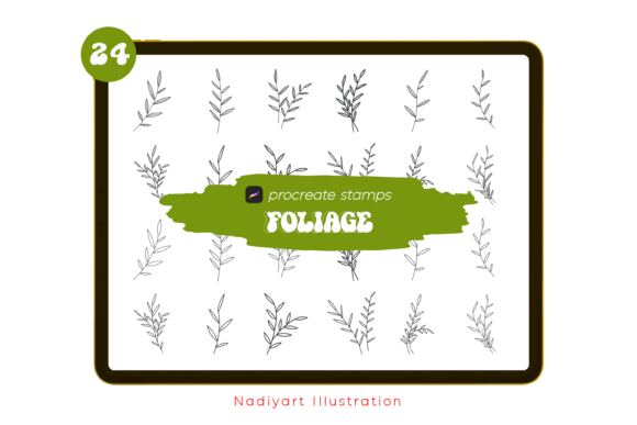 Download Foliage Procreate Stamp Brushes - Brushes Collection