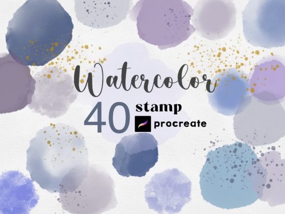 Download Procreate Watercolor Stamps Brushes - Brushes Collection