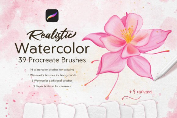 Download Realistic Watercolor Procreate Brushes - Brushes Collection