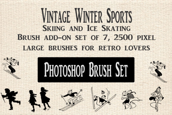 Download Vintage Winter Sports Photoshop Brushes - Brushes Collection