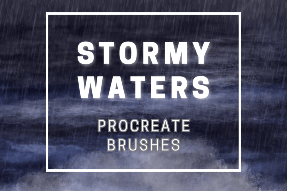 Download Stormy Waters Procreate Brushes X 22 - Brushes Collection