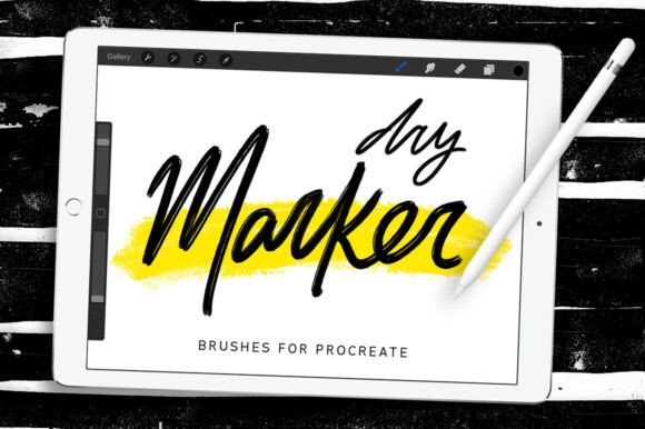 Download Dry Marker Procreate Brushes - Brushes Collection