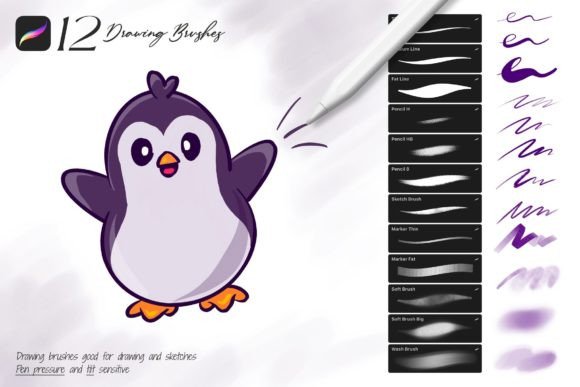 Download Drawing Procreate Brushes - Brushes Collection