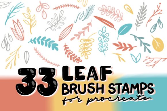 Download 33 Leaf Brushes, Procreate Brushes - Brushes Collection