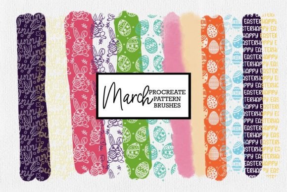 Download Easter Procreate Pattern Brushes | March - Brushes Collection