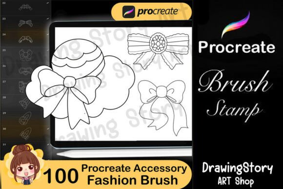 Download 100 Fashion Accessory Procreate Brushes - Brushes Collection