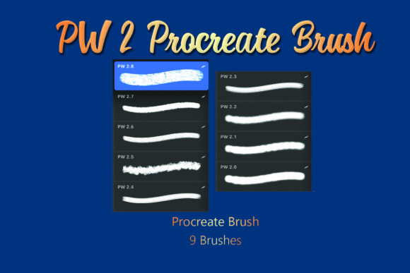 Download PW 2 Procreate Brush - Glitter Brushes - Brushes Collection