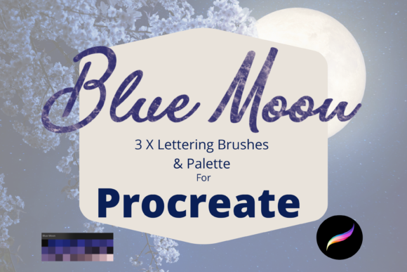 Download Blue Moon Procreate Brushes/Palette - Brushes Collection