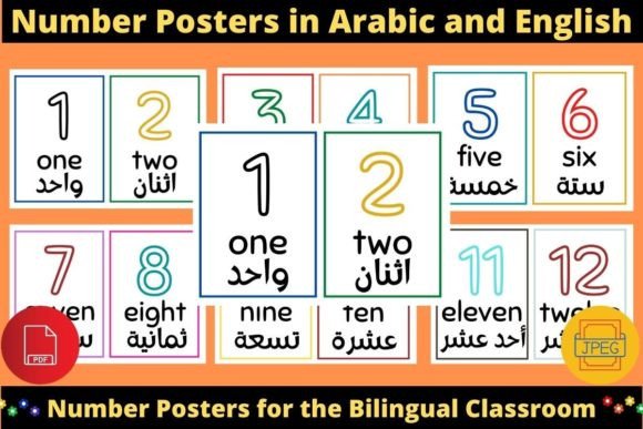 Download Number Posters (Arabic and English) - Premium Resources