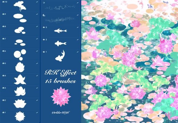 Download Lotus Brushes Pack for Procreate - Brushes Collection