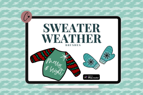 Download Sweater Weather Brushes for Procreate - Brushes Collection
