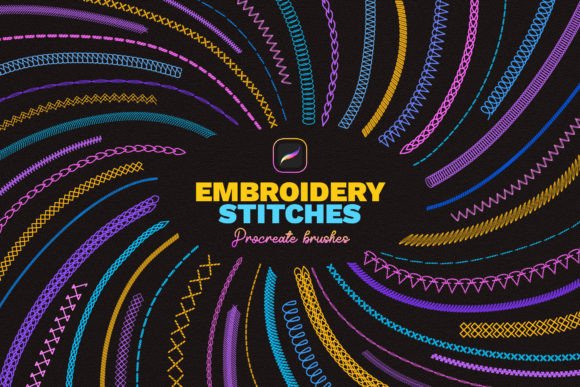 Download Embroidery Stitches Procreate Brushes - Brushes Collection