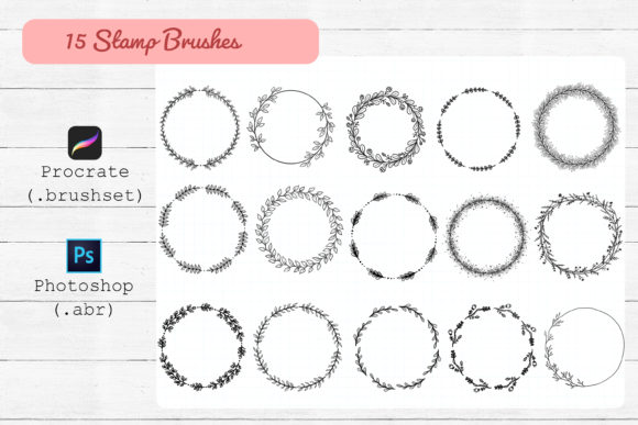 Download Procreate and Photoshop Stamp Brushes. - Brushes Collection
