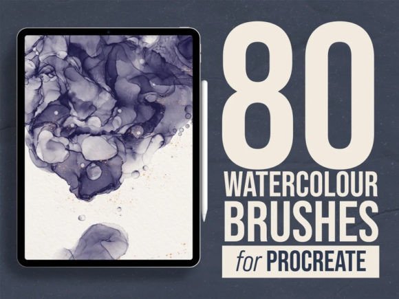 Download 80 Watercolor Procreate Brushes - Brushes Collection