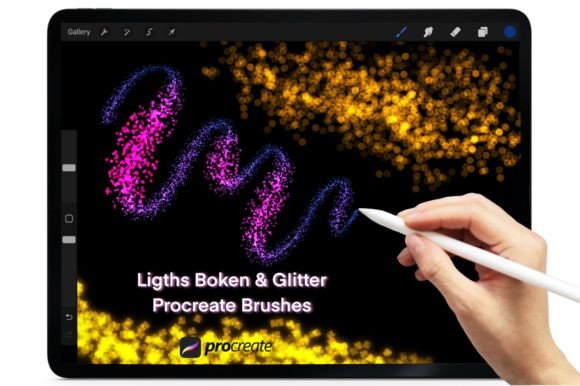 Download ✨Bokeh&amp;Glitter Brushes for Procreate - Brushes Collection
